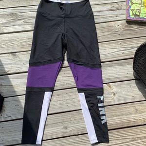Purple and Black PINK Ultimate Yoga Leggings
